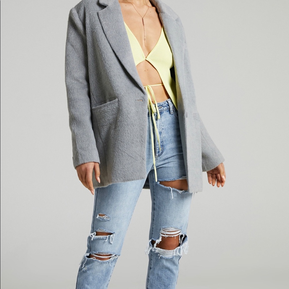 Lioness gray blazer coat brand new